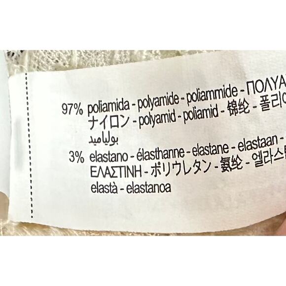 Zara Long Asymmetric Lace Dress Ivory 4813/303 Size S - Picture 12 of 12